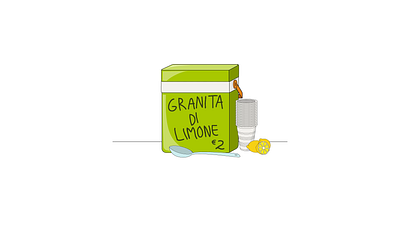 GRANITA DI LIMONE adobe after effects amalfi animation graphic illustration italy lemon motion graphics positano summer travel