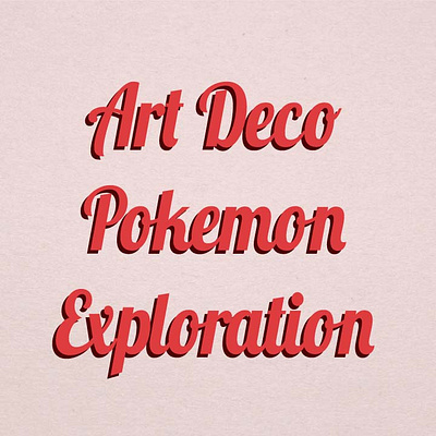 Art Deco Pokeball Exploration art branding deco design graphic design illustration pokemon typography