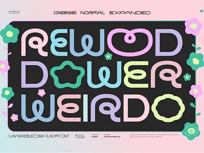 Dower - Playful display font branding cool display sans geometric sans kids lettering logo font mixable modern monoline playful quirky sans sans serif script trendy variable display font variable font variable sans serif