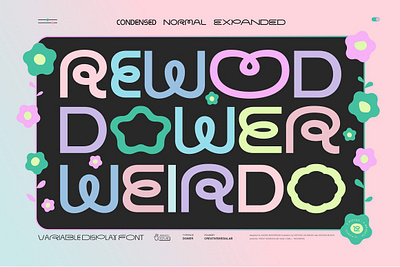 Dower - Playful display font branding cool display sans geometric sans kids lettering logo font mixable modern monoline playful quirky sans sans serif script trendy variable display font variable font variable sans serif