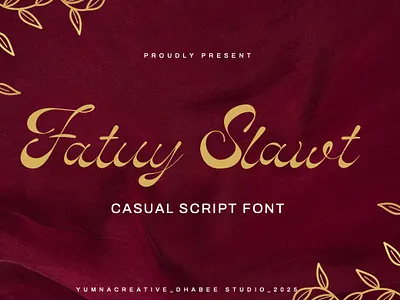 Fatuy Slawt – Casual Script Font best brand casual classic design fancy feminime font illustration modern new old retro script trend typeface typography ui vintage web