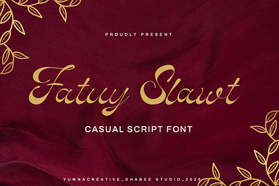 Fatuy Slawt – Casual Script Font best brand casual classic design fancy feminime font illustration modern new old retro script trend typeface typography ui vintage web