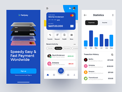 Fastpay- Banking Mobile App by Rafsan Sam on Dribbble