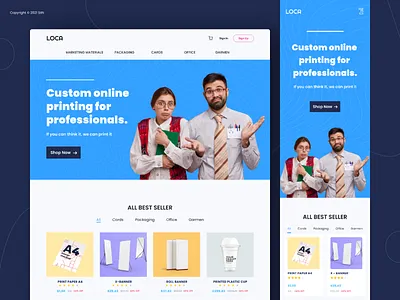 LOCA branding clean creative design initerface landing landing page landing page design landingpage layout personal ui ux web web design web page web site webdesign website website design