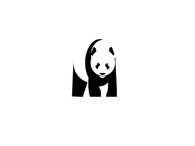 PANDA animal logo panda