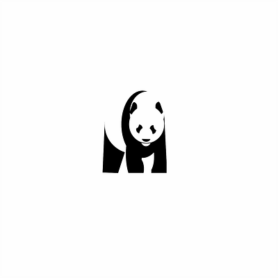 PANDA animal logo panda