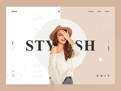 Fashion Web Design clean design exploration fashion fashionwebdesign header landing page productdesign ui