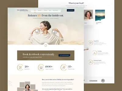 Feelwundervoll - Absolute inside out wellweing adobe xd animation bodystream clean dailyui deep detox detoxification figma graphic design illustration inspiration landing page minimal physiotherapy relaxation ui uiux userinterface website development