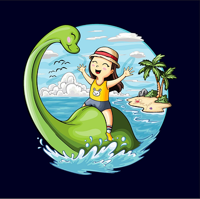 Beachosaurus? graphic design illustration vector