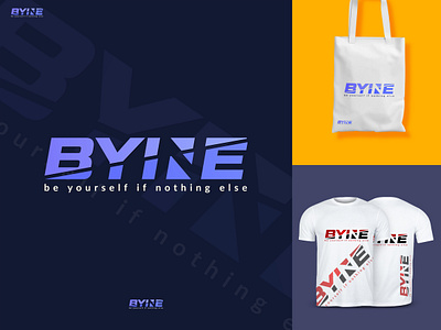 BYINE / Clothing Logo / Clothing Brand brandidentity branding brandlogo businesslogo clothing clothingbrand clothinglogo creative creativelogo dribble flat graphic design grkhan logo logodesigner minimal modernlogo professionallogo sportsbrand tshirtlogo