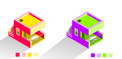 isometric building design adobe illustrator building design illustration