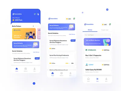 Gawedata 3d abstract app branding design figma graphic design illustration logo mobile popular sketch survey trending ui uiux vector web