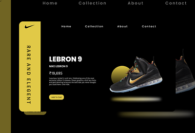 Nike Shoe Landing Page Concept By XLENT Studio✨ design graphic design landing page ui uiux ux website design website landing page