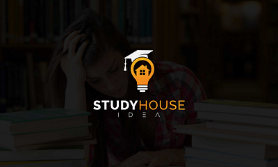 Idea house Logo design branding design graphic design home logo home study logo icon idea logo logo logo design modern minimalist study logo vector