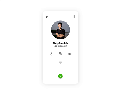 Phone dialer micro-interaction aftereffects animation gif micro interaction motion motion graphics