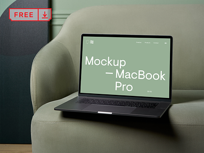 Free MacBook Pro on a Couch Mockup branding design download free freebie identity logo macbook psd template typography webbdesign website