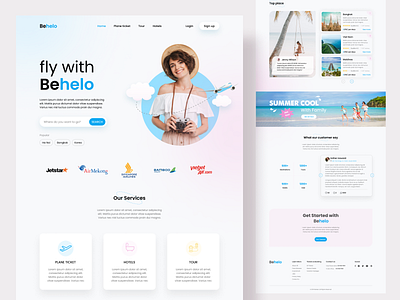 Travel Landing Page ui