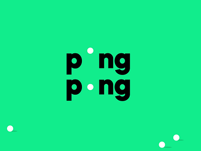 Ping pong, fun negative space logotype / animation animation brander branding design illustration logo motion motion graphics nise sport top ui vector