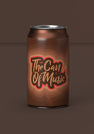 The Can of Music alphabet branding design letters logo typography vector