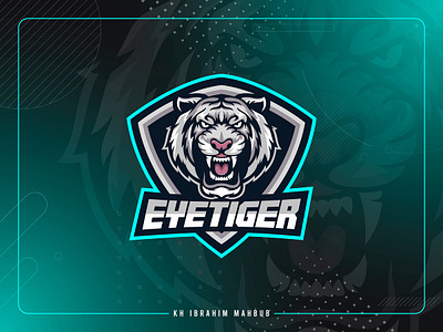 EYETIGER E-sports Mascot Logo design adobe illustrator creative design esports esports logo gaming logo ibrahim ibrahim mahbub illustration khondkar ibrahim mahbub logo logo design mascot logo stream logo