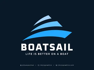 Boat Logo banana boat logo boat logo boat logo dribbble business cards stationery fishing boat logo geometric logo graphic design designer paperboat rimongraphics sailing boat logo ship log waves yacht logo