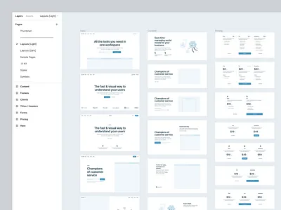Blank Wireframe Kit ⚡️ application blank craftwork design illustration landing product ui vector web website wireframe