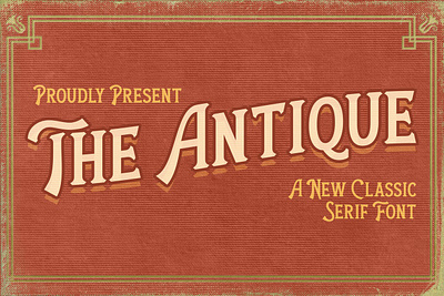 The Antique - Classic Serif Font advertising branding calligraphy classy display display font elegant fashion fonts lettering logo magazine minimalist modern sans serif serif stylish typeface typography unique