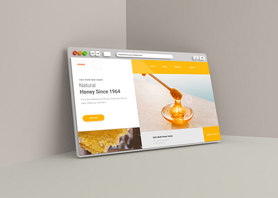 Natural Honey landing page landing page