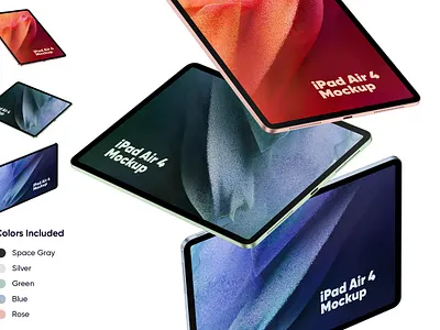 iPad Air 4 Mockup abstract clean device display ipad laptop mac macbook mockup phone phone mockup presentation realistic simple smartphone theme ui ux web webpage