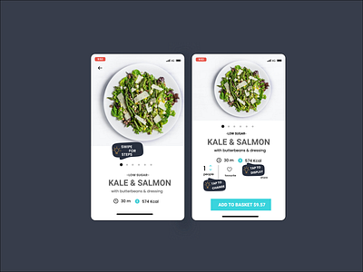 Food App Demo 3d animation branding food ui graphic design ux
