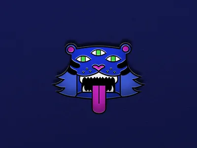 TIGER Metal Enamel Pin adobe illustrator adobe photoshop art artist artwork digital 2d enamel pin graphic design illustration merch