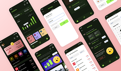 Pennywise App design app branding desing manager money savings ui ux