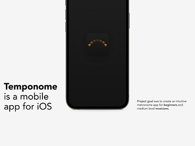 Metronome app splash screen app app icon dark figma logo metronome mobile music presentation product design splash screen ui user experience user interface ux