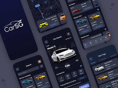 Car Rental Mobile App app app design app ux design branding car car app car booking car mobile app car rental app design logo mobile app mobile app design mobile ui mobile ui design rental car travel app ui uiux ux