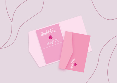 dribble invitation graphic design illustration invite