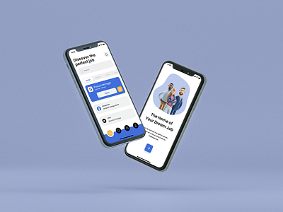 Verify Me - Job Searching iOS App app design graphic design illustration indeed job job portal job searching linkedin ui ux verify me