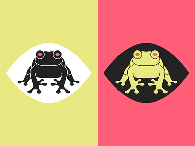 Frog logo branding bright colorful design frog illustration logo pop vector vibrant