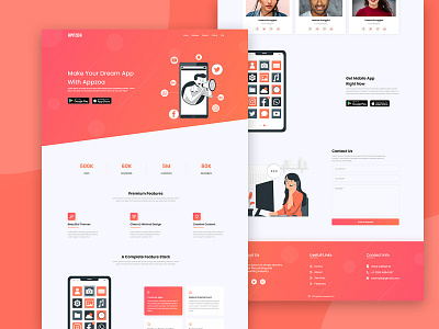 Appzoa Landing Page app landing page landing page web templates