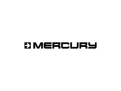 Logo design for Mercury Logistics branding cargo forward geometric logistics logo design logotype minimalistic tech technological