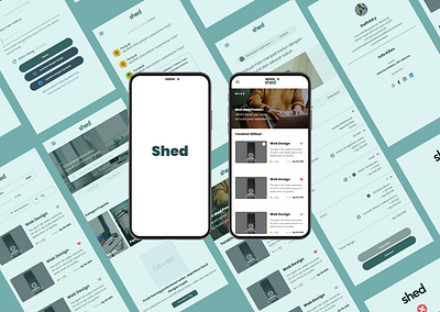 Shed Mobile Design adobe xd app branding design figma illustration logo mobile ui user experience