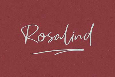 Rosalind - Handwritten Font by Awanstudioz awanstudioz beautiful brush brush font calligraphy font handlettering handwritten script font script lettering typography