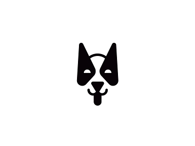Funny dog animal brand branding character design dog doggy elegant funny geometry happy illustration logo logotype mark mascot minimalism modern pet sign