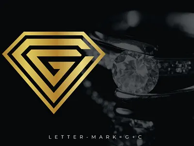 G & C WITH DIAMOND SHAPE LOGO creative design diamond diamond shape gc diamond gc letter logo logo design logotype minimalist logo modren logo professional logo unique logo