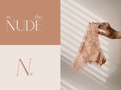 In the Nude: Lingerie for All brand design branding branding project design fashion brand graphic design lingerie brand logo luxury branding minimal passion project typography vector