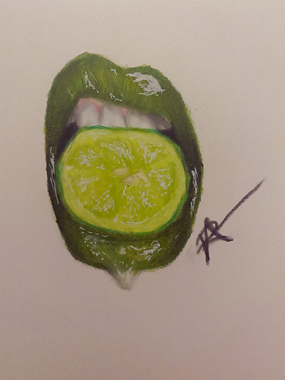 Lime Lips design drawing lime lips