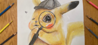 Detective Pikachu Drawing app art awesomehat detectivepikachu drawing pikachu