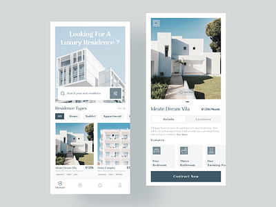 Apartment Rental App apartment apartment design app app design booking house house rent ideate mobile app mobile ui rent rent app rental rental app rentals zesan