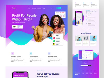 Landing page design business website company web digital agency figma design figma template home page design landing page design modern web psd template saas business saas web ui design uiux design web design web ui website desing website redesign