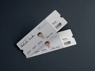 Tulus Virtual Concert Ticket concert design graphic design music terlalu rindu ticket tulus
