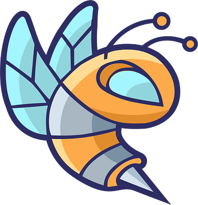 Bee Robort animation branding graphic design motion graphics ui